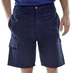 Cargo Pocket Shorts Navy Blue 34