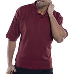Click Short Sleeve Polo Burgundy M