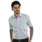 Classic Short Sle Shirt Sky Blu 18