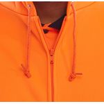 Zip Up Hooded Sweatshirt Orange Xl