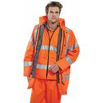 4 In 1 Jacket/Bodywarmer Orange Xl