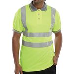 Hi Vis Poloshirt Sht Sle Syellow 4Xl