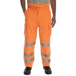 Rail Spec Hi Vis Trousers Orange 44T