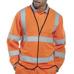 Hi Vis Long Sle Jerkin Orange 2Xl