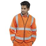 Hi Vis Long Sle Jerkin Orange 3Xl