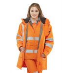 Elsener 7In1 Hi Vis Jacket Org Xl