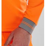 Hi Vis Polo Shirt Lng Sle Orange 4Xl