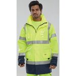 Hi Vis Traffic Jac Syellow/Navy 3Xl