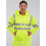 Zip Up Hooded Sweatshirt Syellow Xl