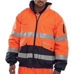 Europa Bomber Jacket Orange/Navy 4Xl