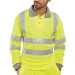 Polo Shirt Lng Sleeve Syellow Sm