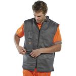 Hi Vis Bodywarmer Org/Grey 4Xl