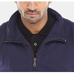 Quarter Zip Sweatshirt Navy Blue 4Xl