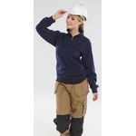 Quarter Zip Sweatshirt Navy Blue 5Xl