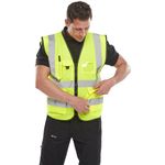 Exec Hi Vis Waistcoat Syellow 3Xl