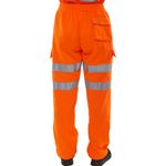 Hi Vis Jogging Bottoms Orange S