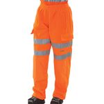Hi Vis Jogging Bottoms Orange S