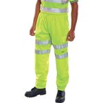 Hi Vis Jogging Bottoms Sat Ylw L