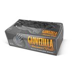 Nitrile Disb Gloves Pf Blk M Pk1000