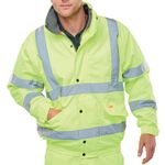 Hivis Fleece Lnd Bomber Jac Sylw 4Xl