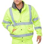 Hivis Fleece Lnd Bomber Jac Sylw 5Xl