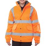 Hivis Fleece Lnd Bomber Jac Org L