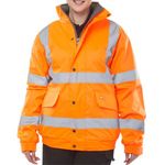 Hivis Fleece Lnd Bomber Jac Org Xl