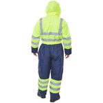 2Tone Hi Vis Coverall Sylw/Nblu 2Xl