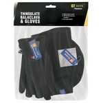 Thinsulate Balaclava/ Gloves Set Blk