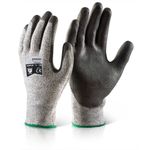 Kutstop Polyurethane Glvs 1Pr Blk L