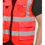 Exec Hi Vis Waistcoat Red Xl