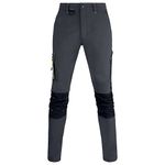 Flexworkwear Trousers Grey/Blk 32S