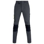 Flexworkwear Trousers Grey/Blk 44R