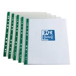 Oxford A4 Clear Punch Pkt Grn Pk100