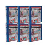 Elba Pres Rbndr 4D 25Mm A4 Blu Pk6