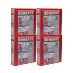 Elba Pres Rbndr 4D 50Mm A4 Red Pk4
