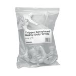 Spray Head Heavy Duty White Pk4