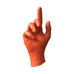 Amber Nitrile Gloves Orange L Pk100