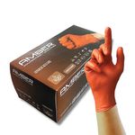 Amber Nitrile Gloves Orange L Pk100
