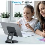 Rotating Tablet/Phone Stand Black