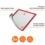 Durable Duraframe Magn A4 Red Pk5