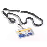Durable Textile Lanyrd W/Bdg Rl Pk10