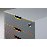 Durable Varicolor Safe 4 Drawer Unit