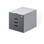 Durable Varicolor Safe 4 Drawer Unit