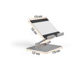 Durable Tablet Stand Rise Slver