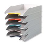 Durable Varicolor Stkb Ltr Trays Pk5