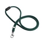 Durable Fabric Lanyard Green Pk10