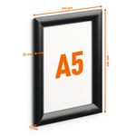 Durable Alm Snap Frame A5 Black