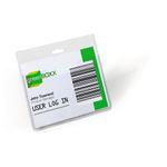 Durable Visitor Badge No Clip Pk20