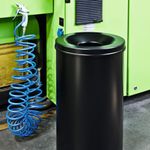 Durable Fire Exting Mtl Bin 60L Blk